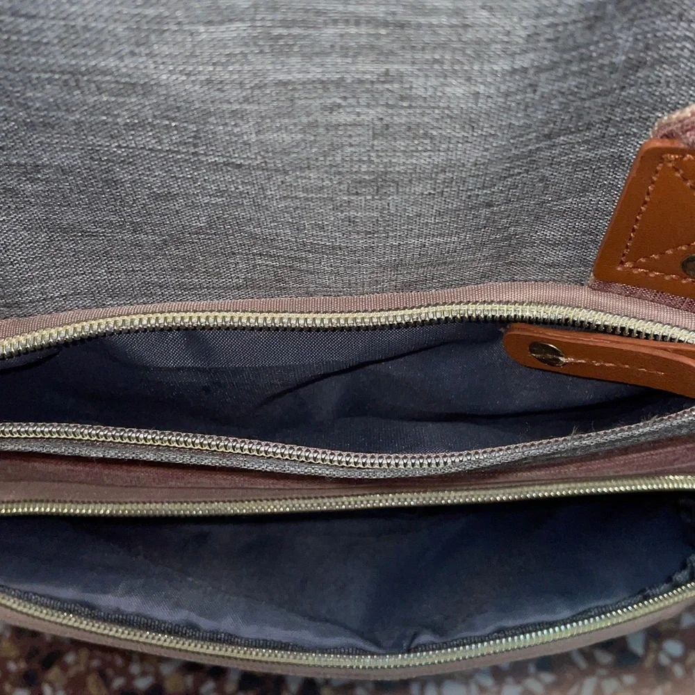 Stylish Pink and Gray Women's Backpack